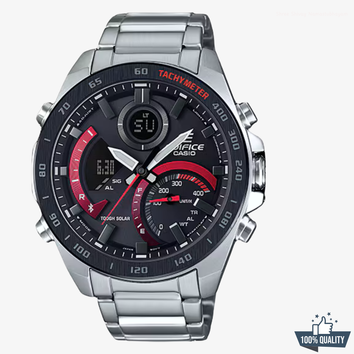 C -1A2110212 Edi_fic Silver Stainless Steal Watch.