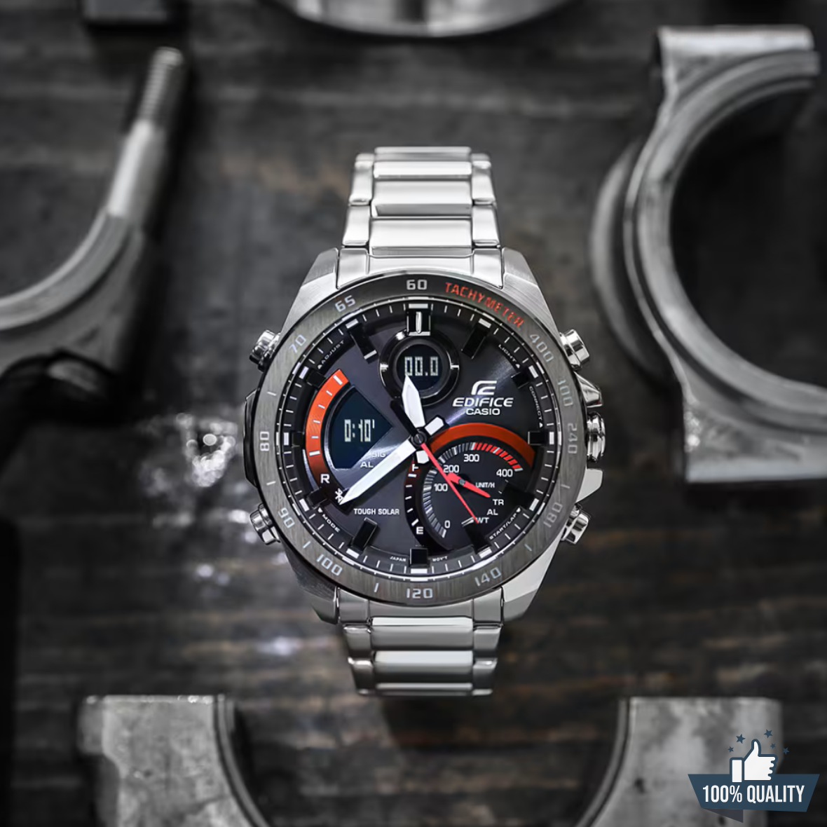 C -1A2110212 Edi_fic Silver Stainless Steal Watch.