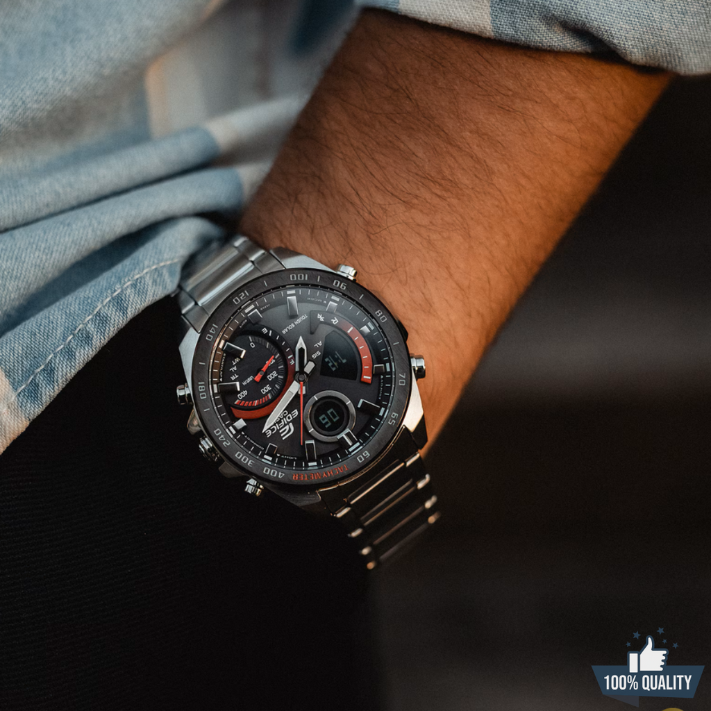 C -1A2110212 Edi_fic Silver Stainless Steal Watch.