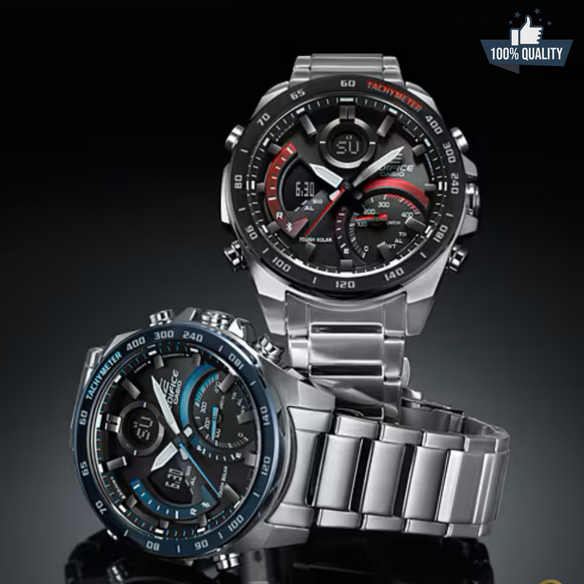 C -1A2110212 Edi_fic Silver Stainless Steal Watch.