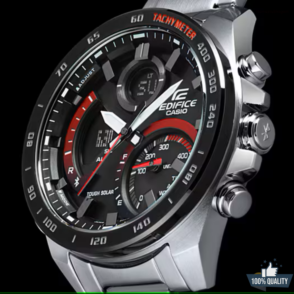 C -1A2110212 Edi_fic Silver Stainless Steal Watch.